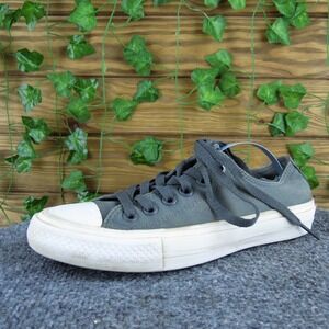 Converse Women's Lunarlon Low Top Sneaker Gray Fabric Sz 6.5 Medium ‎ Used 2025